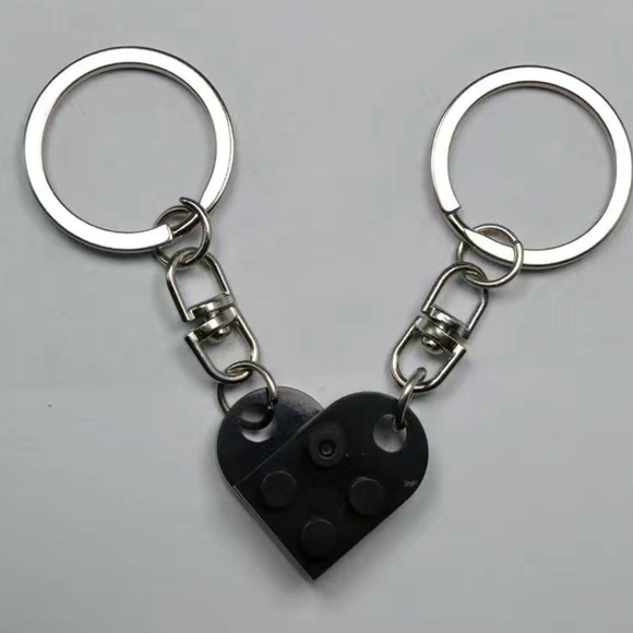 Lego Brick Heart Keychain - Couple/Friendship Keychains - Picture 4 of 4